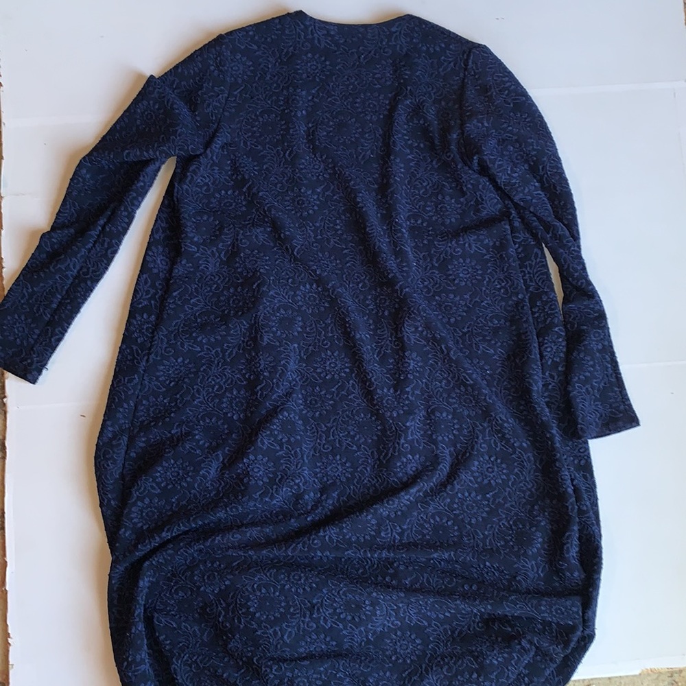 LuLaRoe Blue and Black Long Cardigan Size XS - Picture 6 of 7